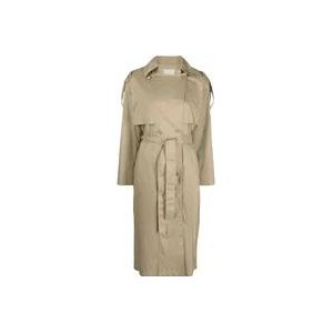 Moncler Stijlvolle getailleerde jas voor vrouwen , Beige , Dames , Maat: XS