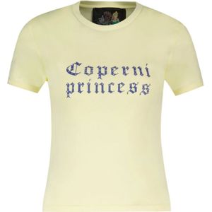 Coperni, Dames, Tops, Geel, Maat: M Katoen,