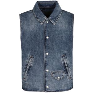 Givenchy - Mouwloos Denim Vest - Blauw - Katoen