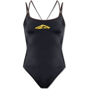 Dsquared2, Dames, Badkleding, Zwart, Maat: XS Polyamide,