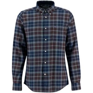 Barbour, Heren, Overhemden, Blauw, Maat: XL