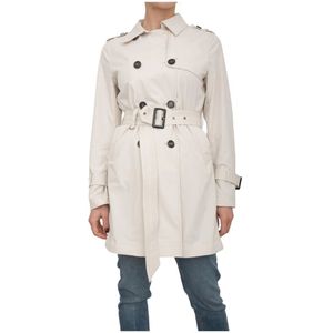 Dekker, Dames, Mantels, Wit, Maat: S Poliester,