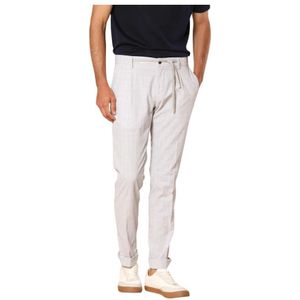 Mason's, Heren, Broeken, Grijs, Maat: XS Katoen,