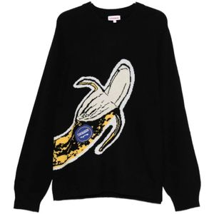 Loverboy by Charles Jeffrey, Heren, Truien, Zwart, Maat: L Wol,
