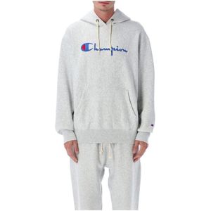 Champion, Heren, Sweatshirts & Hoodies, Grijs, Maat: M Fleece,