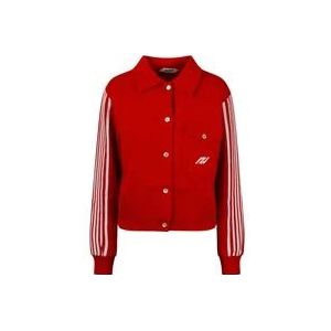 Autry Sportieve Gebreide Cardigan , Red , Dames , Maat: S