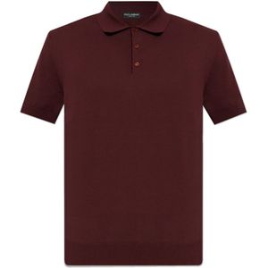 Dolce & Gabbana, Heren, Tops, Rood, Maat: L Katoen,