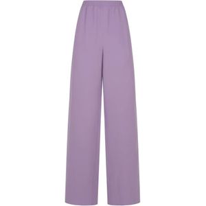 Valentino, Dames, Broeken, Paars, Maat: S Zijde,