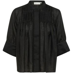 Karen by Simonsen, Dames, Blouses & Shirts, Zwart, Maat: XL