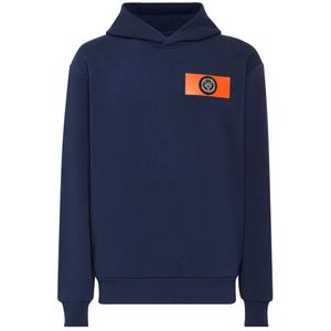 Plein Sport, Heren, Sweatshirts & Hoodies, Blauw, Maat: L Katoen,