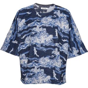 Henrik Vibskov, Dames, Tops, Blauw, Maat: M/L Katoen,