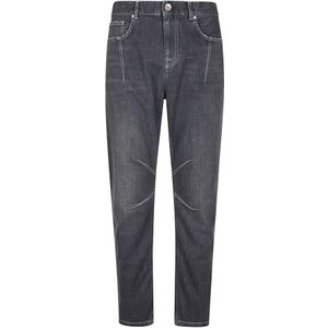 Eleventy, Heren, Jeans, Grijs, Maat: W33 Katoen,