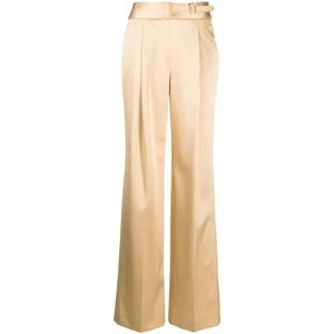 Ermanno Scervino, Dames, Broeken, Beige, Maat: S Katoen,