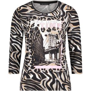 Betty Barclay, Dames, Tops, Veelkleurig, Maat: 2XL Leer,