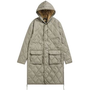 Taion, Heren, Mantels, Grijs, Maat: XS Katoen,