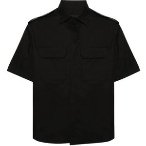 Neil Barrett, Heren, Overhemden, Zwart, Maat: L