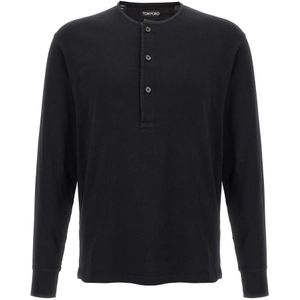 Tom Ford, Heren, Tops, Zwart, Maat: XL Katoen,