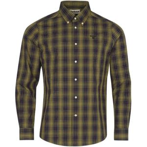 Barbour, Heren, Overhemden, Groen, Maat: L Katoen,