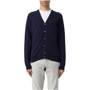 Zanone, Heren, Truien, Blauw, Maat: 4XL Katoen,