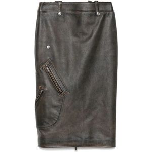 Alexander McQueen, Dames, Rokken, Zwart, Maat: XS