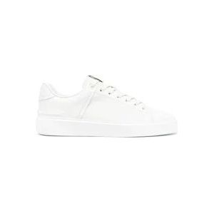 Balmain Witte B-Court Sneakers , White , Heren , Maat: 44 EU