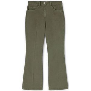 Motivi, Dames, Broeken, Groen, Maat: 2XS Katoen,