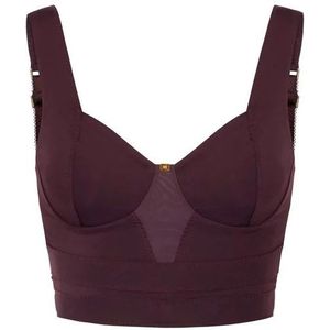 Elisabetta Franchi, Dames, Tops, Rood, Maat: XL Tulle,