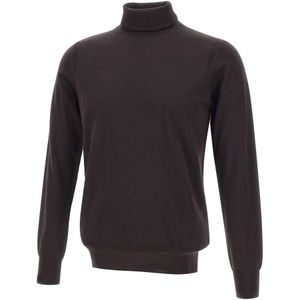 Paolo Pecora, Heren, Truien, Bruin, Maat: M Wol,