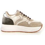 Voile Blanche - Sneakers - Beige - Leer - Gouden Inzetstukken