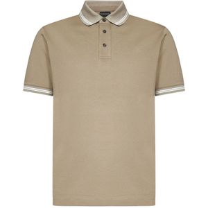 Emporio Armani, Heren, Tops, Beige, Maat: S Katoen,