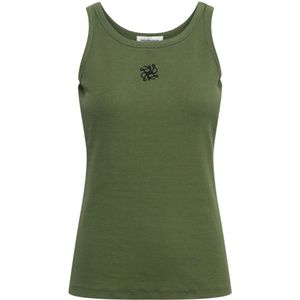 &Co Woman, Dames, Tops, Groen, Maat: S Katoen,