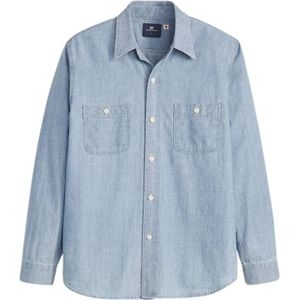 Levi's, Heren, Overhemden, Blauw, Maat: M Katoen,