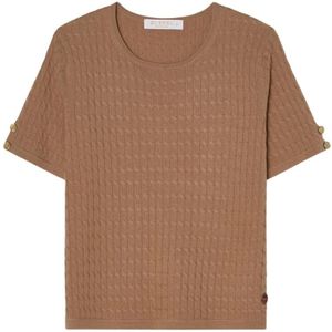 Busnel, Dames, Truien, Bruin, Maat: S Wol,