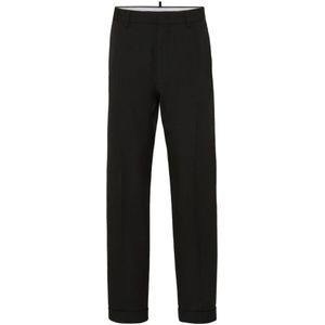 Dsquared2, Dames, Broeken, Zwart, Maat: 3XS Katoen,