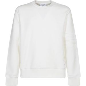 Thom Browne, Heren, Sweatshirts & Hoodies, Wit, Maat: S Katoen,