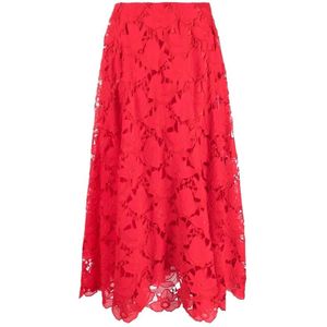 Valentino, Dames, Rokken, Rood, Maat: XS Katoen,