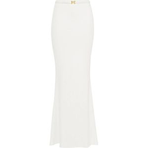 Elisabetta Franchi, Dames, Rokken, Beige, Maat: XS Poliester,