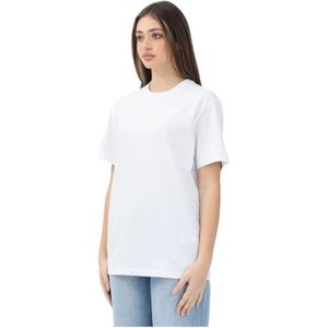 Diesel - Witte T-shirt - Dames - Katoen - Oversize
