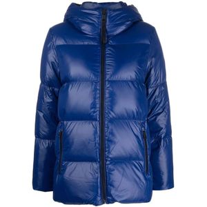 Tommy Hilfiger, Dames, Jassen, Blauw, Maat: S Nylon,