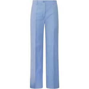 P.a.r.o.s.h., Dames, Broeken, Blauw, Maat: M Linnen,