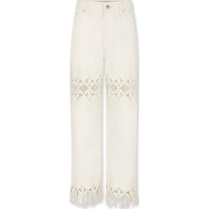 Rabanne, Dames, Jeans, Wit, Maat: W24 Denim,