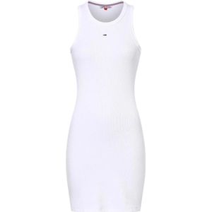 TOMMY JEANS - TJW ESSENTIAL RIB TANK BODYCON - Jerseyjurk - Wit