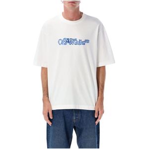 Off White, Heren, Tops, Wit, Maat: S Katoen,