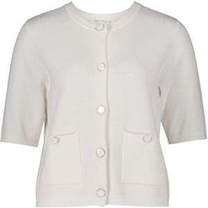 Betty & Co - Gebreid Vest - Wit - Dames
