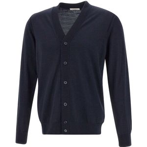 Paolo Pecora, Heren, Truien, Blauw, Maat: XL Wol,