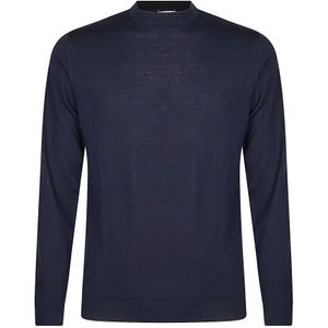 Eleventy, Heren, Truien, Blauw, Maat: S Wol,