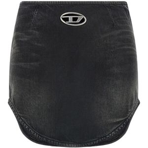 Diesel - De-Vany-S - Spijkerrok - Grijs - Denim