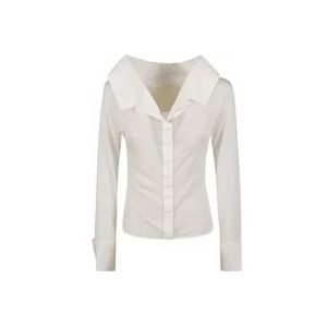 Jacquemus Klassieke Witte Overhemd , White , Dames , Maat: M