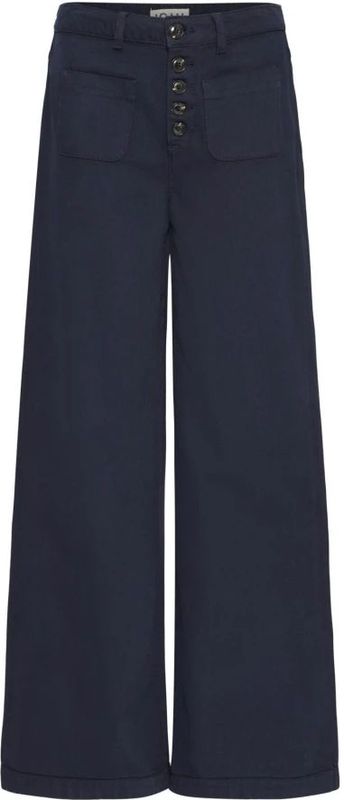 Ichi, Dames, Broeken, Blauw, Maat: W26 L32