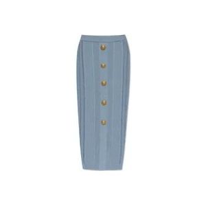 Balmain Kokerrok , Blue , Dames , Maat: XS